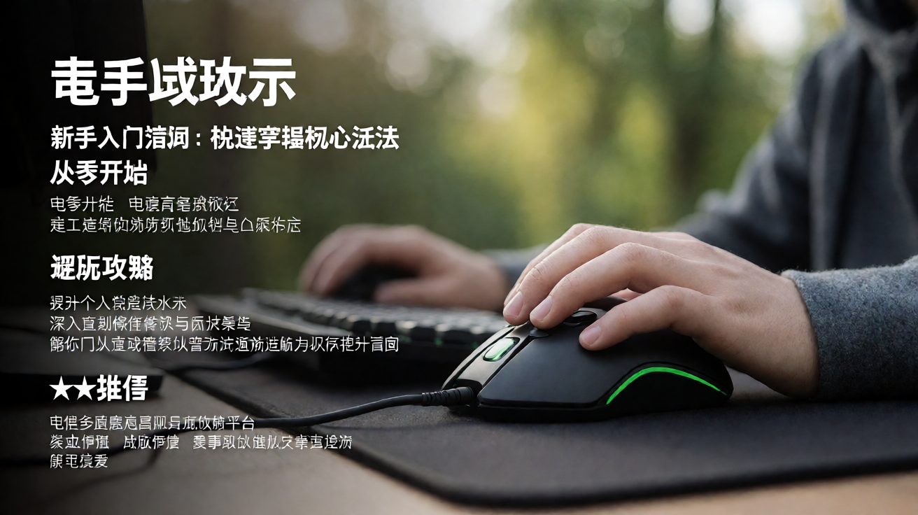电竞游戏攻略界面展示